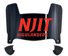 NJIT Highlanders Mini Football Helmet Visor Shield w/ Clips - PICK VISOR & LOGO COLOR