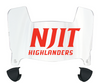 NJIT Highlanders Mini Football Helmet Visor Shield w/ Clips - PICK VISOR & LOGO COLOR