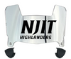NJIT Highlanders Mini Football Helmet Visor Shield w/ Clips - PICK VISOR & LOGO COLOR
