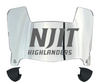 NJIT Highlanders Mini Football Helmet Visor Shield w/ Clips - PICK VISOR & LOGO COLOR
