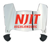 NJIT Highlanders Mini Football Helmet Visor Shield w/ Clips - PICK VISOR & LOGO COLOR