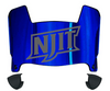 NJIT Highlanders Mini Football Helmet Visor Shield w/ Clips - PICK VISOR & LOGO COLOR