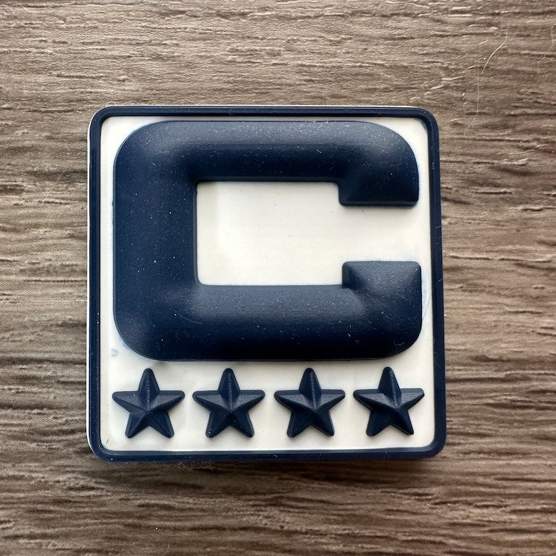 Navy Blue 3D Football Helmet Bumper Captain Patch Jersey C Style - Perfect for Adult & Youth Full Size Football Helmets