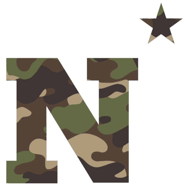 Navy Midshipmen Woodland Camo Camouflage Team Logo Premium DieCut Vinyl Decal PICK SIZE