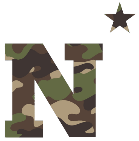 Navy Midshipmen Woodland Camo Camouflage Team Logo Premium DieCut Vinyl Decal PICK SIZE