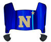 Navy Midshipmen Mini Football Helmet Visor Shield w/ Clips - PICK VISOR & LOGO COLOR