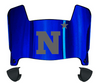 Navy Midshipmen Mini Football Helmet Visor Shield w/ Clips - PICK VISOR & LOGO COLOR