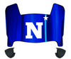 Navy Midshipmen Mini Football Helmet Visor Shield w/ Clips - PICK VISOR & LOGO COLOR
