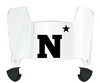 Navy Midshipmen Mini Football Helmet Visor Shield w/ Clips - PICK VISOR & LOGO COLOR