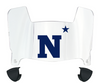 Navy Midshipmen Mini Football Helmet Visor Shield w/ Clips - PICK VISOR & LOGO COLOR