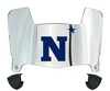 Navy Midshipmen Mini Football Helmet Visor Shield w/ Clips - PICK VISOR & LOGO COLOR