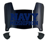 Navy Midshipmen Mini Football Helmet Visor Shield w/ Clips - PICK VISOR & LOGO COLOR