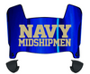 Navy Midshipmen Mini Football Helmet Visor Shield w/ Clips - PICK VISOR & LOGO COLOR