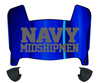Navy Midshipmen Mini Football Helmet Visor Shield w/ Clips - PICK VISOR & LOGO COLOR