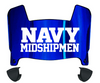 Navy Midshipmen Mini Football Helmet Visor Shield w/ Clips - PICK VISOR & LOGO COLOR