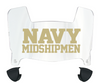 Navy Midshipmen Mini Football Helmet Visor Shield w/ Clips - PICK VISOR & LOGO COLOR