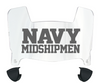 Navy Midshipmen Mini Football Helmet Visor Shield w/ Clips - PICK VISOR & LOGO COLOR