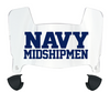Navy Midshipmen Mini Football Helmet Visor Shield w/ Clips - PICK VISOR & LOGO COLOR