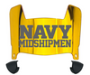 Navy Midshipmen Mini Football Helmet Visor Shield w/ Clips - PICK VISOR & LOGO COLOR