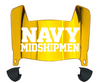 Navy Midshipmen Mini Football Helmet Visor Shield w/ Clips - PICK VISOR & LOGO COLOR