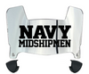 Navy Midshipmen Mini Football Helmet Visor Shield w/ Clips - PICK VISOR & LOGO COLOR