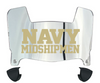 Navy Midshipmen Mini Football Helmet Visor Shield w/ Clips - PICK VISOR & LOGO COLOR