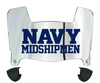 Navy Midshipmen Mini Football Helmet Visor Shield w/ Clips - PICK VISOR & LOGO COLOR