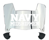 Navy Midshipmen Mini Football Helmet Visor Shield w/ Clips - PICK VISOR & LOGO COLOR