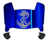 Navy Midshipmen Mini Football Helmet Visor Shield w/ Clips - PICK VISOR & LOGO COLOR