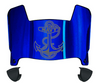 Navy Midshipmen Mini Football Helmet Visor Shield w/ Clips - PICK VISOR & LOGO COLOR