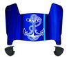 Navy Midshipmen Mini Football Helmet Visor Shield w/ Clips - PICK VISOR & LOGO COLOR
