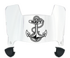 Navy Midshipmen Mini Football Helmet Visor Shield w/ Clips - PICK VISOR & LOGO COLOR