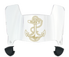 Navy Midshipmen Mini Football Helmet Visor Shield w/ Clips - PICK VISOR & LOGO COLOR