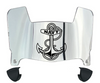 Navy Midshipmen Mini Football Helmet Visor Shield w/ Clips - PICK VISOR & LOGO COLOR