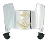 Navy Midshipmen Mini Football Helmet Visor Shield w/ Clips - PICK VISOR & LOGO COLOR