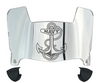 Navy Midshipmen Mini Football Helmet Visor Shield w/ Clips - PICK VISOR & LOGO COLOR