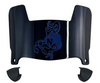 Navy Midshipmen Mini Football Helmet Visor Shield w/ Clips - PICK VISOR & LOGO COLOR