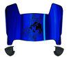 Navy Midshipmen Mini Football Helmet Visor Shield w/ Clips - PICK VISOR & LOGO COLOR