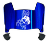 Navy Midshipmen Mini Football Helmet Visor Shield w/ Clips - PICK VISOR & LOGO COLOR