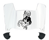 Navy Midshipmen Mini Football Helmet Visor Shield w/ Clips - PICK VISOR & LOGO COLOR
