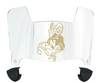 Navy Midshipmen Mini Football Helmet Visor Shield w/ Clips - PICK VISOR & LOGO COLOR