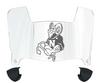 Navy Midshipmen Mini Football Helmet Visor Shield w/ Clips - PICK VISOR & LOGO COLOR