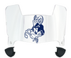 Navy Midshipmen Mini Football Helmet Visor Shield w/ Clips - PICK VISOR & LOGO COLOR