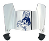 Navy Midshipmen Mini Football Helmet Visor Shield w/ Clips - PICK VISOR & LOGO COLOR