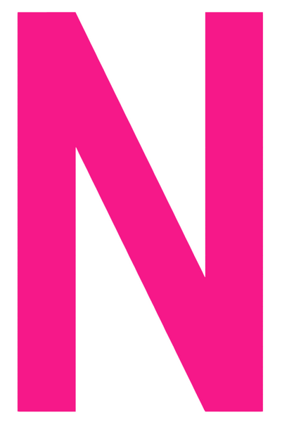 Nebraska Cornhuskers Hot Pink Alternate N Logo Premium DieCut Vinyl Decal PICK SIZE