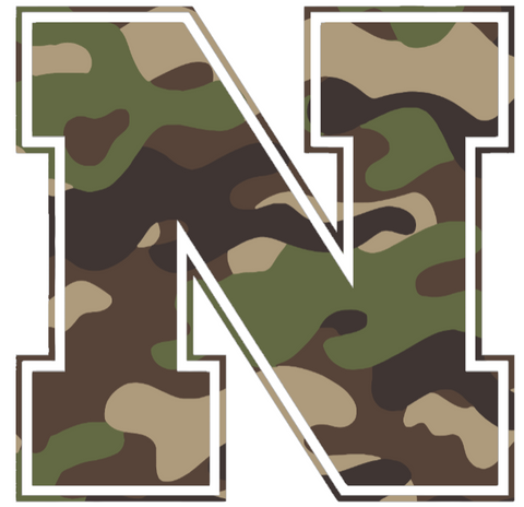Nebraska Cornhuskers Woodland Camo Camouflage Team Logo Premium DieCut Vinyl Decal PICK SIZE