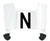 Nebraska Cornhuskers Mini Football Helmet Visor Shield w/ Clips - PICK VISOR & LOGO COLOR