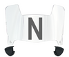 Nebraska Cornhuskers Mini Football Helmet Visor Shield w/ Clips - PICK VISOR & LOGO COLOR