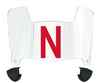 Nebraska Cornhuskers Mini Football Helmet Visor Shield w/ Clips - PICK VISOR & LOGO COLOR