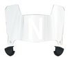 Nebraska Cornhuskers Mini Football Helmet Visor Shield w/ Clips - PICK VISOR & LOGO COLOR